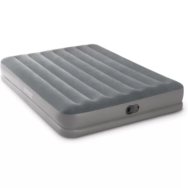 Intex 64114E DuraBeam Standard Prestige Air Mattress FiberTech  Queen Size  Builtin USB Electric Pump  12in Bed Height  600lb Weight CapacityMidRise Airbed