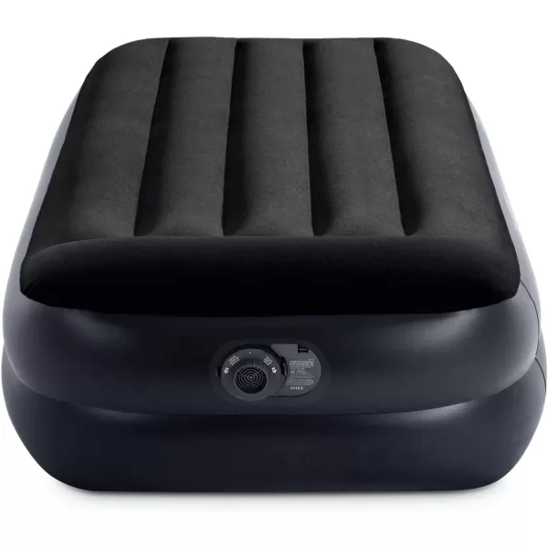 Intex 64121ED DuraBeam Plus Pillow Rest Air Mattress FiberTech  Twin Size  Builtin Electric Pump  165in Bed Height  300lb Weight CapacityTwin