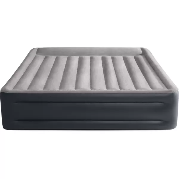 Intex 64135ED DuraBeam Plus Deluxe Pillow Rest Air Mattress FiberTech  Queen Size  Builtin Electric Pump  165in Bed Height  600lb Weight CapacityKing