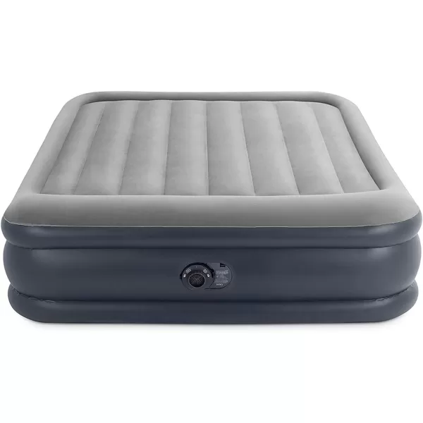 Intex 64135ED DuraBeam Plus Deluxe Pillow Rest Air Mattress FiberTech  Queen Size  Builtin Electric Pump  165in Bed Height  600lb Weight CapacityQueen