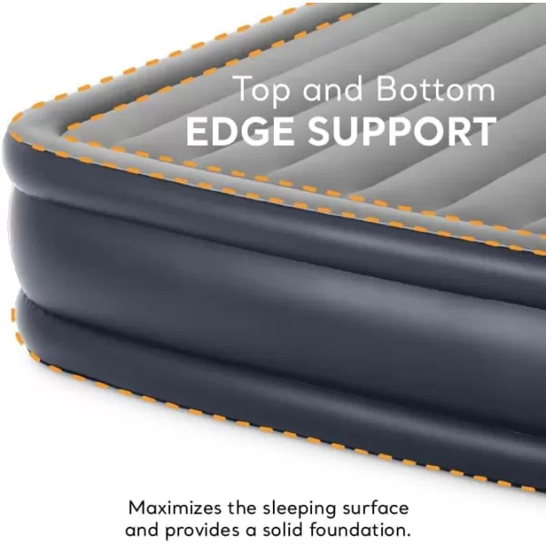 Intex 64135ED DuraBeam Plus Deluxe Pillow Rest Air Mattress FiberTech  Queen Size  Builtin Electric Pump  165in Bed Height  600lb Weight CapacityQueen