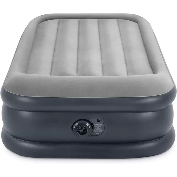 Intex 64135ED DuraBeam Plus Deluxe Pillow Rest Air Mattress FiberTech  Queen Size  Builtin Electric Pump  165in Bed Height  600lb Weight CapacityTwin