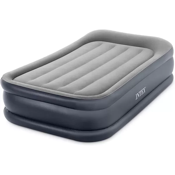 Intex 64135ED DuraBeam Plus Deluxe Pillow Rest Air Mattress FiberTech  Queen Size  Builtin Electric Pump  165in Bed Height  600lb Weight CapacityTwin