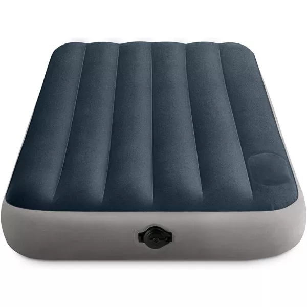 Intex 64781E DuraBeam Standard SingleHigh Air Mattress FiberTech  Twin Size  2Step Pump  10in Bed Height  300lb Weight CapacityTwin