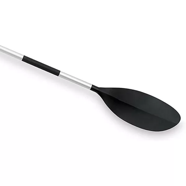 Intex 69629E 86quot Kayak Paddle Ribbed Spoon Shaped Blades  Durable Lightweight Shaft  Comfortable Grips  3Position Feather Adjustability  TUV RL Approved