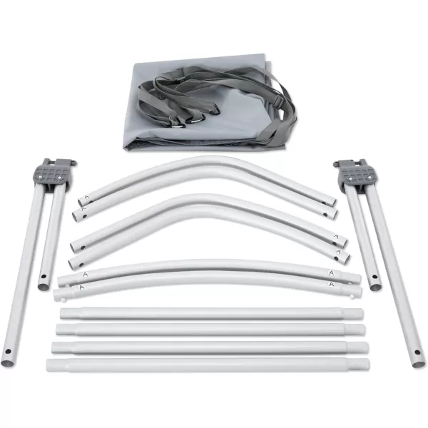 Intex Bimini Top Sun Shade Canopy Cover with Aluminum Frame for Mariner Seahawk Excursion ampamp Challenger Boat Models Accessory Only Gray