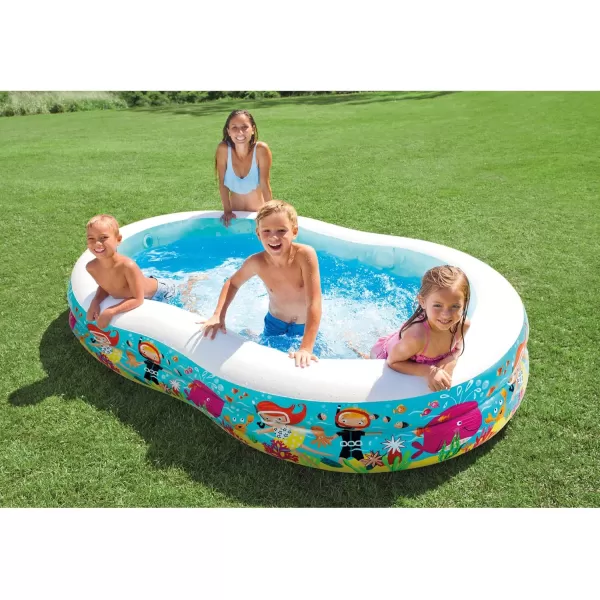 Intex Paradise Seaside Inflatable Pool 103x63x18in 3 185 Gallons Beige