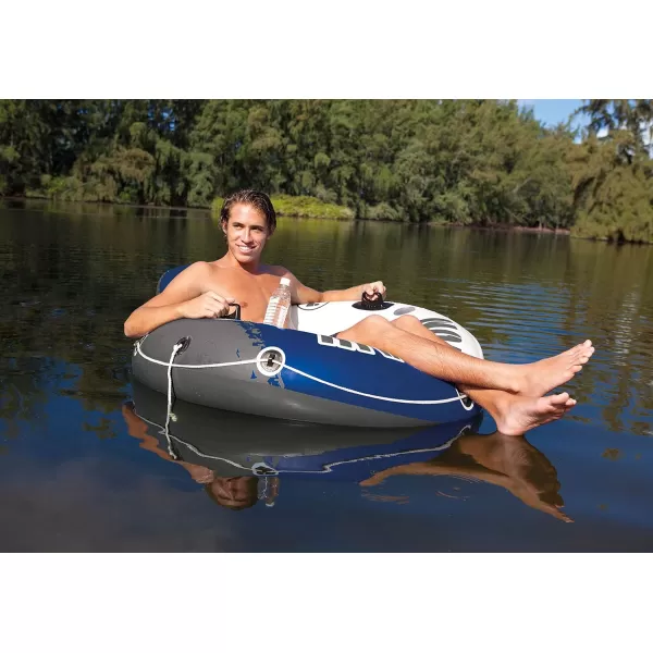 Intex River Run Inflatable Floating Tube Water Raft for Lake River Pool12 Pack