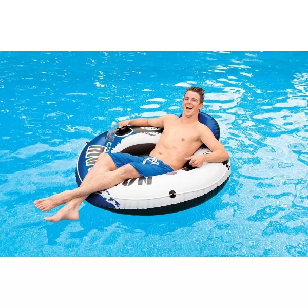 Intex River Run Inflatable Floating Tube Water Raft for Lake River Pool12 Pack