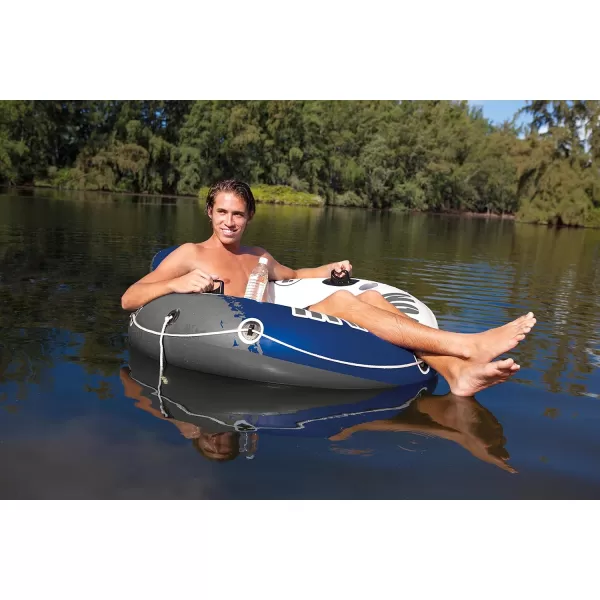 Intex River Run Inflatable Floating Tube Water Raft for Lake River Pool4 Pack