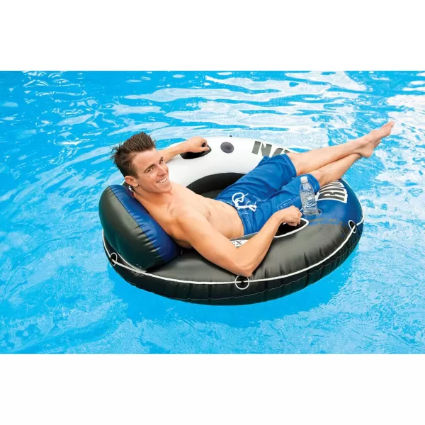 Intex River Run Inflatable Floating Tube Water Raft for Lake River Pool6 Pack