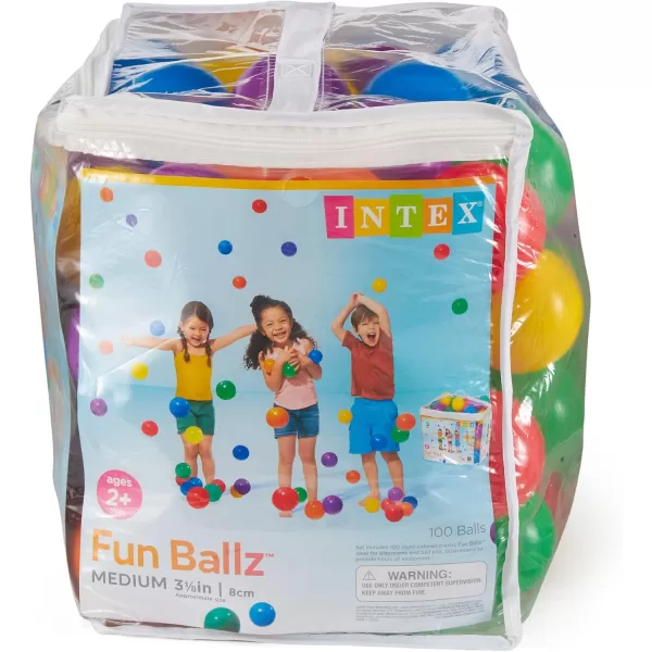 Intex Set of 100 Coloured Balls318