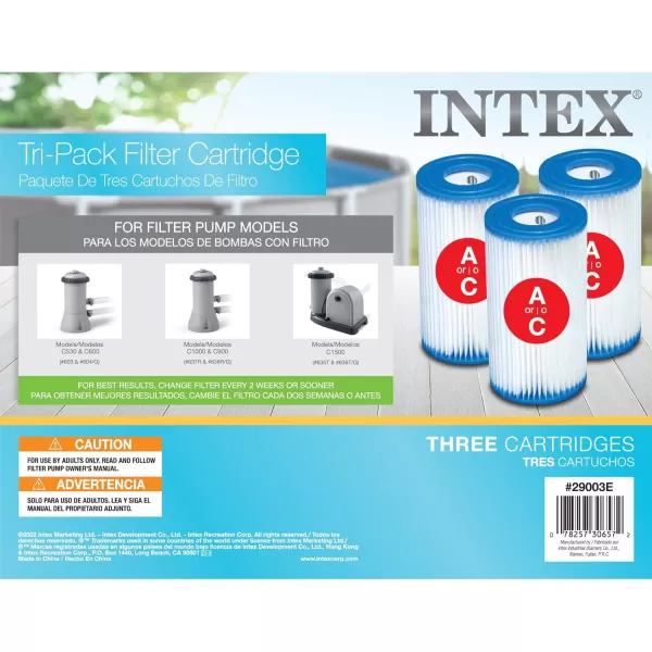 Intex Type A or C Filter Cartridge for PoolsType A