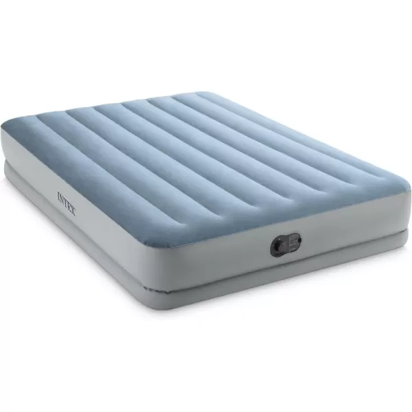 INTEX 64159E DuraBeam Plus MidRise Air Mattress FiberTech  Queen Size  Builtin USB Electric Pump  14in Bed Height  600lb Weight CapacityQueen