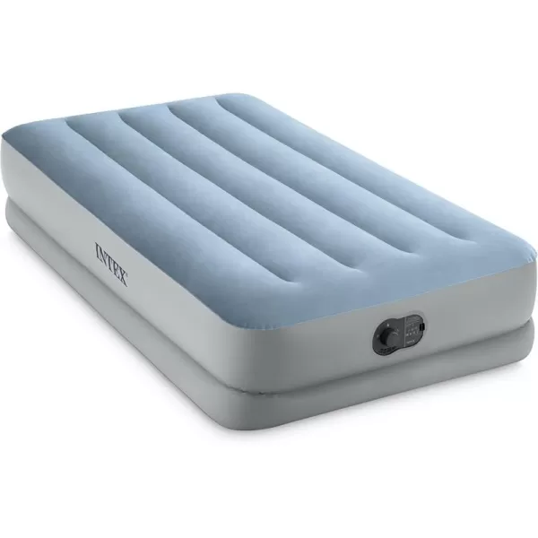 INTEX 64159E DuraBeam Plus MidRise Air Mattress FiberTech  Queen Size  Builtin USB Electric Pump  14in Bed Height  600lb Weight CapacityTwin