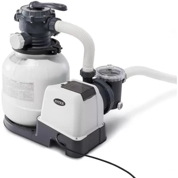 INTEX SX925 Krystal Clear Sand Filter Pool Pump for Above Ground Pools 925 GPH Pump Flow Rate  Improved Circulation and Filtration  Easy Installation  Improved Water Clarity  EasytoClean2 100 Gallons Per Hour