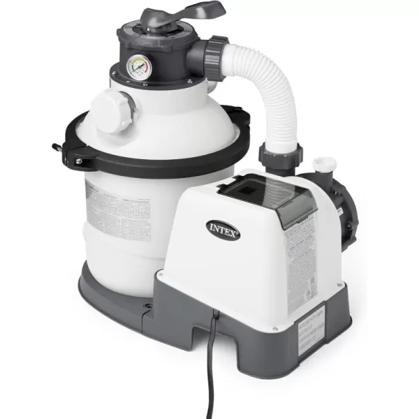 INTEX SX925 Krystal Clear Sand Filter Pool Pump for Above Ground Pools 925 GPH Pump Flow Rate  Improved Circulation and Filtration  Easy Installation  Improved Water Clarity  EasytoClean1 500 Gallons Per Hour