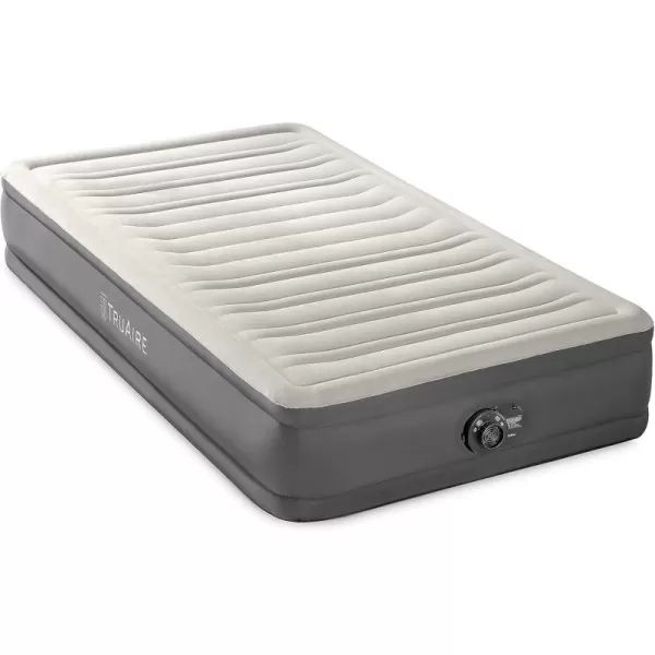 Intex 64021E TruAire Luxury Air Mattress FiberTech  Builtin Electric Pump  Multizone Support SystemTruAire TPU Luxury Air Mattress