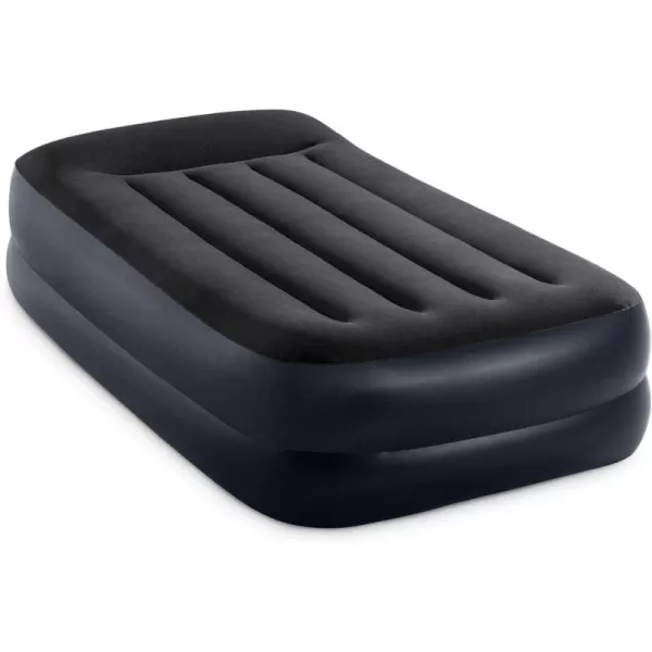 Intex 64121ED DuraBeam Plus Pillow Rest Air Mattress FiberTech  Twin Size  Builtin Electric Pump  165in Bed Height  300lb Weight CapacityTwin