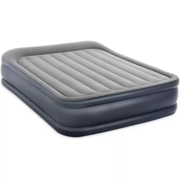Intex 64135ED DuraBeam Plus Deluxe Pillow Rest Air Mattress FiberTech  Queen Size  Builtin Electric Pump  165in Bed Height  600lb Weight CapacityQueen