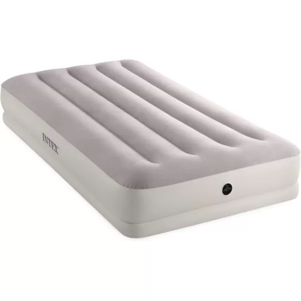 Intex 64177E DuraBeam Standard Prestige MidRise Air Mattress FiberTech  Twin Size  Quickfill USB Air PumpDuraBeam Standard Prestige MidRise Air Mattress