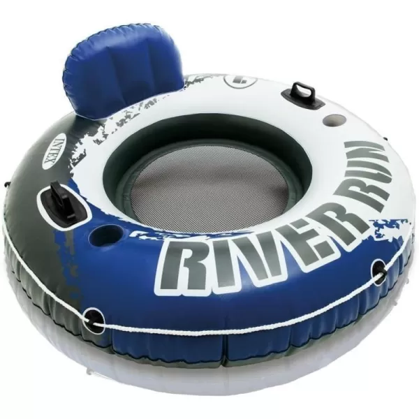 Intex River Run Inflatable Floating Tube Water Raft for Lake River Pool4 Pack