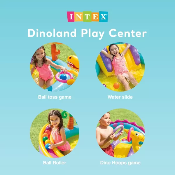 INTEX Friendly Octopus Inflatable Kiddie Pool Inflatable Kids Pool with Water Sprayer and Slide  Splash Pad  92quot x 72quot x 59quot  Ages 3Multicolor