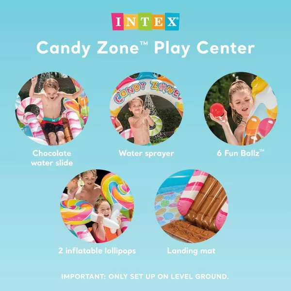 INTEX Friendly Octopus Inflatable Kiddie Pool Inflatable Kids Pool with Water Sprayer and Slide  Splash Pad  92quot x 72quot x 59quot  Ages 3Multicolor