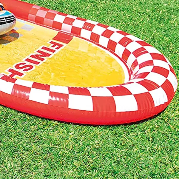 INTEX Friendly Octopus Inflatable Kiddie Pool Inflatable Kids Pool with Water Sprayer and Slide  Splash Pad  92quot x 72quot x 59quot  Ages 3Red