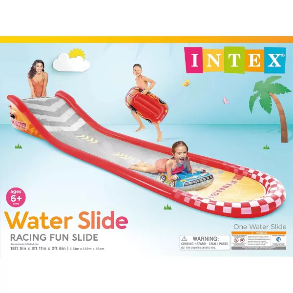 INTEX Friendly Octopus Inflatable Kiddie Pool Inflatable Kids Pool with Water Sprayer and Slide  Splash Pad  92quot x 72quot x 59quot  Ages 3Red