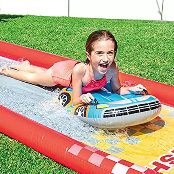 INTEX Friendly Octopus Inflatable Kiddie Pool Inflatable Kids Pool with Water Sprayer and Slide  Splash Pad  92quot x 72quot x 59quot  Ages 3Red