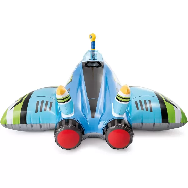 INTEX Water Gun Plane Inflatable Pool Float Pool Toy for Kids  Includes Toy Water Gun  88lb Weight Capacity  46quot x 46quot  Color May Vary