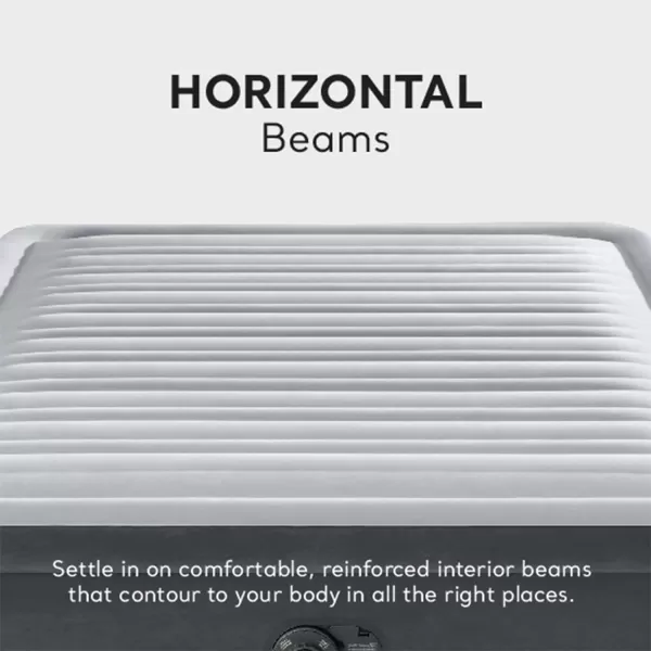 Intex DuraBeam Deluxe ComfortPlush Elevated Air Mattress FiberTech  Queen Size  Builtin Electric Pump  18in Bed Height  600lb Weight CapacityQueen