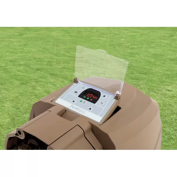Intex PureSpa 4 Person Bubble Massage Inflatable Hot Tub Spa Set Sahara TanSpa Only