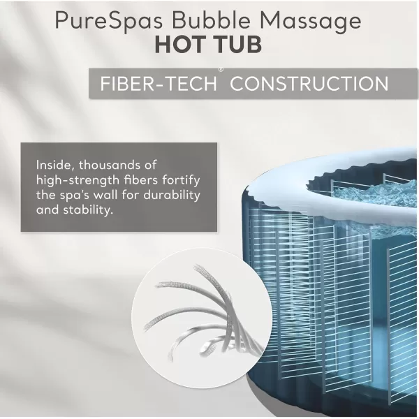 Intex PureSpa 4 Person Bubble Massage Inflatable Hot Tub Spa Set Sahara Tanwith Energy Efficient Cover