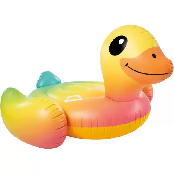 INTEX Baby Duck Inflatable Pool Float Animal Pool Toy for Kids  2 HeavyDuty Handles  220lb Max Weight Capacity  63quot x 465quot  for Ages 3