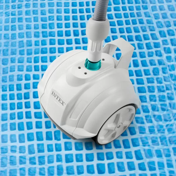 INTEX Deluxe PressureSide Above Ground Automatic Pool Cleaner Vacuum  For Bigger Pools  Cleans Pool Floors and Walls  Removes Debris  Removable Filter Tray  21ft Tangle Free HoseZX50