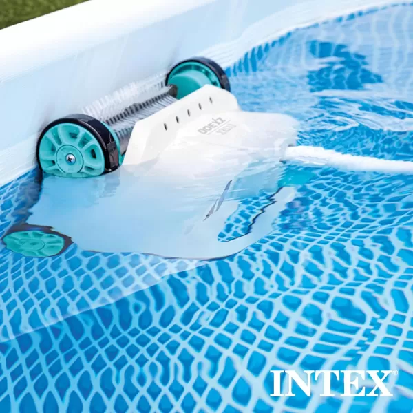 INTEX Deluxe PressureSide Above Ground Automatic Pool Cleaner Vacuum  For Bigger Pools  Cleans Pool Floors and Walls  Removes Debris  Removable Filter Tray  21ft Tangle Free HoseZX300