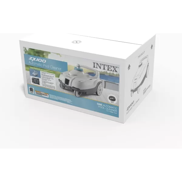 INTEX Deluxe PressureSide Above Ground Automatic Pool Cleaner Vacuum  For Bigger Pools  Cleans Pool Floors and Walls  Removes Debris  Removable Filter Tray  21ft Tangle Free HoseZX100