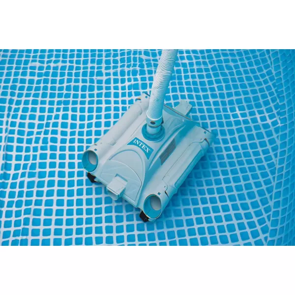 INTEX Deluxe PressureSide Above Ground Automatic Pool Cleaner Vacuum  For Bigger Pools  Cleans Pool Floors and Walls  Removes Debris  Removable Filter Tray  21ft Tangle Free HoseOriginal