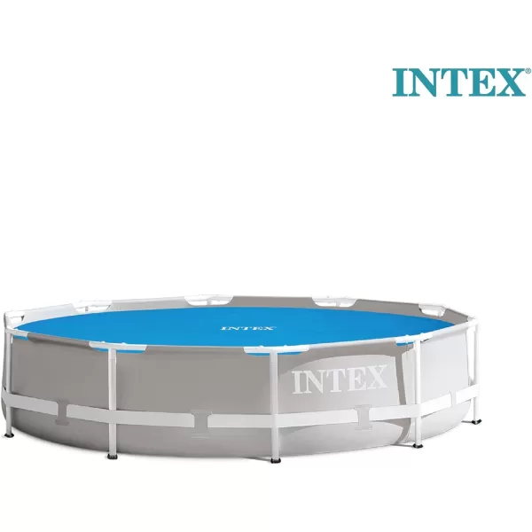 Intex 28014E Solar Pool Cover for 16ft Round Easy Set and Metal Frame Pools  Insulates Pool Water  Reduces Water Evaporation  Keeps Debris Out  Reduces Chemical Consumption95ft