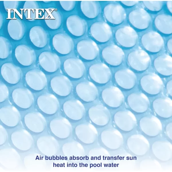 Intex 28014E Solar Pool Cover for 16ft Round Easy Set and Metal Frame Pools  Insulates Pool Water  Reduces Water Evaporation  Keeps Debris Out  Reduces Chemical Consumption95ft