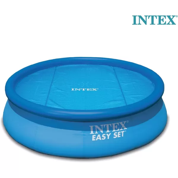 Intex 28014E Solar Pool Cover for 16ft Round Easy Set and Metal Frame Pools  Insulates Pool Water  Reduces Water Evaporation  Keeps Debris Out  Reduces Chemical Consumption15 feet