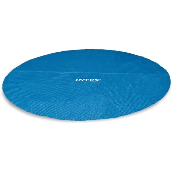 Intex 28014E Solar Pool Cover for 16ft Round Easy Set and Metal Frame Pools  Insulates Pool Water  Reduces Water Evaporation  Keeps Debris Out  Reduces Chemical Consumption12Foot