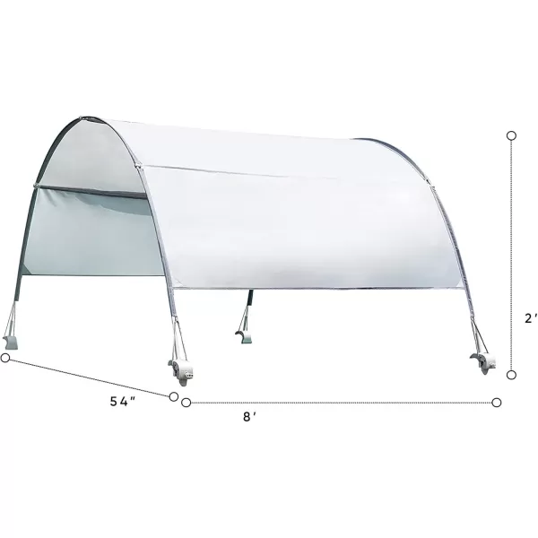 Intex 28054E Protective UPF 50 Plus Easy to Install Waterproof Canopy Cover for 9 Foot or Smaller Rectangular Swimming Pools Grey