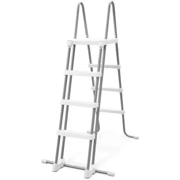 Intex 28077E Heavy Duty Deluxe Pool Ladder with Removable Steps for 52 Inch Depth Above Ground PoolsLadder