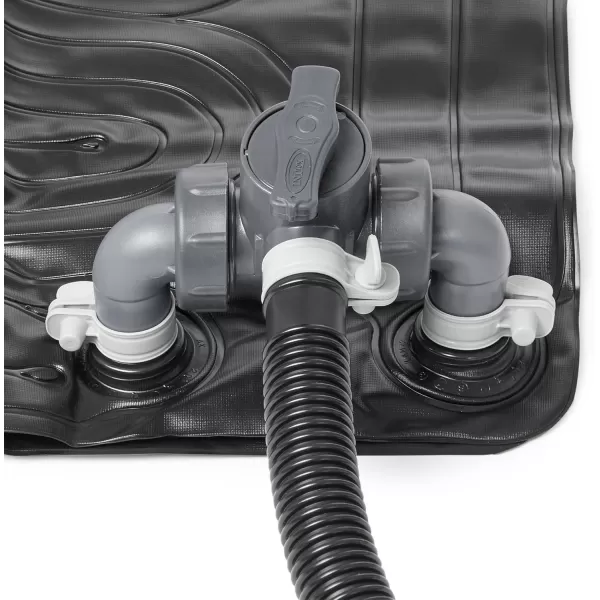 Intex 28685E 47 Inch x 47 Inch Solar Pool Water Heater Mat for 8000 Gallon Above Ground Swimming Pool with Hose Attachment and Adaptors Black