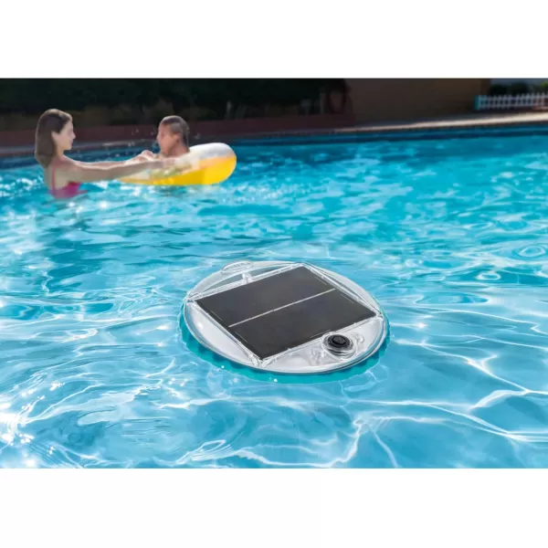 Intex 28690E Solar Powered LED Floating Light with Auto On and Auto Off Color Changing and Static White Mode Swimming Pool Party Lights