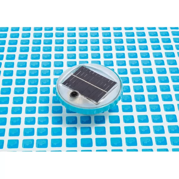 Intex 28690E Solar Powered LED Floating Light with Auto On and Auto Off Color Changing and Static White Mode Swimming Pool Party Lights