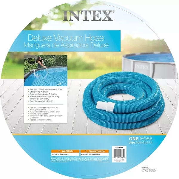 Intex 29083E NAA Spiral Hose for Pool Filters 15in X 25ft One Size Blue